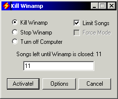 Kill Winamp Screenshot